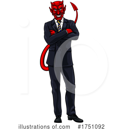 Devil Businessman Clipart #1751092 by AtStockIllustration