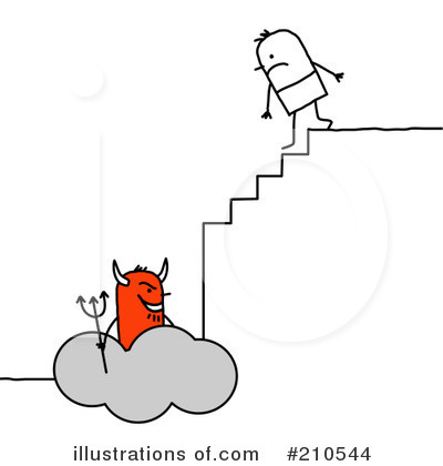 Royalty-Free (RF) Devil Clipart Illustration by NL shop - Stock Sample #210544