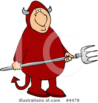 Royalty-Free (RF) Devil Clipart Illustration by djart - Stock Sample #4478