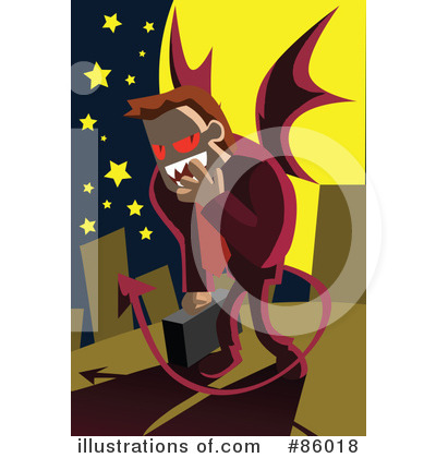 Royalty-Free (RF) Devil Clipart Illustration by mayawizard101 - Stock Sample #86018