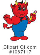 Devil Mascot Clipart #1067117 by Mascot Junction