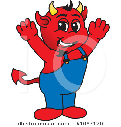 Devil Mascot Clipart #1067120 by Mascot Junction