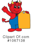Devil Mascot Clipart #1067138 by Mascot Junction
