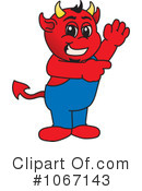 Devil Mascot Clipart #1067143 by Mascot Junction