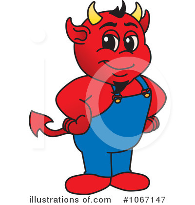 Demon Clipart #1067147 by Mascot Junction