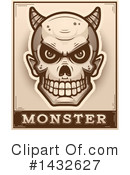 Devil Skull Clipart #1432627 by Cory Thoman