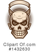 Devil Skull Clipart #1432630 by Cory Thoman