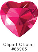 Diamond Heart Clipart #86905 by Pushkin