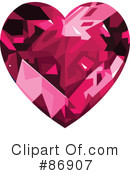 Diamond Heart Clipart #86907 by Pushkin