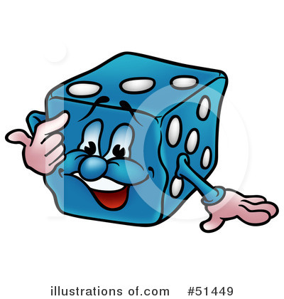 Royalty-Free (RF) Dice Clipart Illustration by dero - Stock Sample #51449