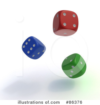 Royalty-Free (RF) Dice Clipart Illustration by Mopic - Stock Sample #86376