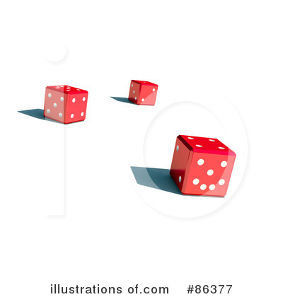 Royalty-Free (RF) Dice Clipart Illustration by Mopic - Stock Sample #86377