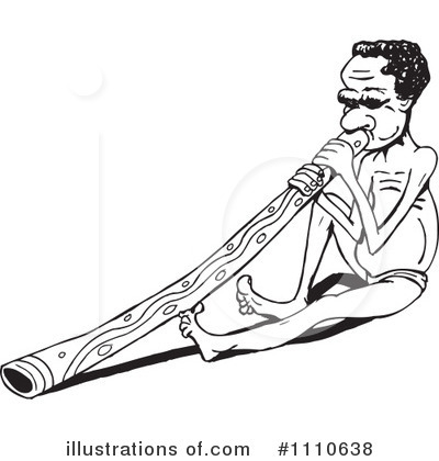 Royalty-Free (RF) Didgeridoo Clipart Illustration by Dennis Holmes Designs - Stock Sample #1110638