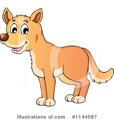 Royalty-Free (RF) Dingo Clipart Illustration by visekart - Stock Sample #1144587
