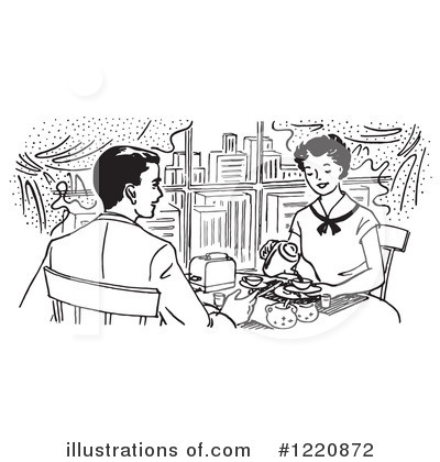 Royalty-Free (RF) Dining Clipart Illustration by Picsburg - Stock Sample #1220872