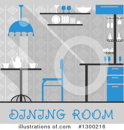 Royalty-Free (RF) Dining Room Clipart Illustration by Vector Tradition SM - Stock Sample #1300216