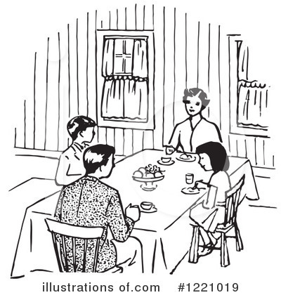 Royalty-Free (RF) Dinner Clipart Illustration by Picsburg - Stock Sample #1221019