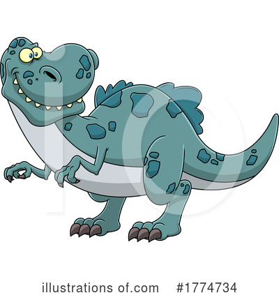 T Rex Clipart #1774734 by Hit Toon