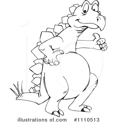 Stegosaur Clipart #1110513 by Dennis Holmes Designs