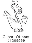 Dinosaur Clipart #1209599 by toonaday