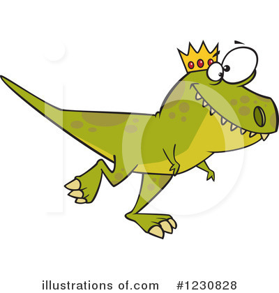 Royalty-Free (RF) Dinosaur Clipart Illustration by toonaday - Stock Sample #1230828