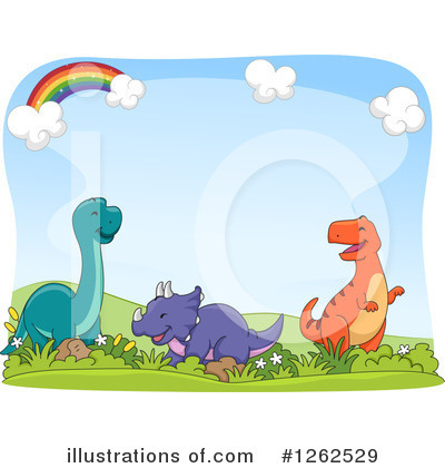 Royalty-Free (RF) Dinosaur Clipart Illustration by BNP Design Studio - Stock Sample #1262529