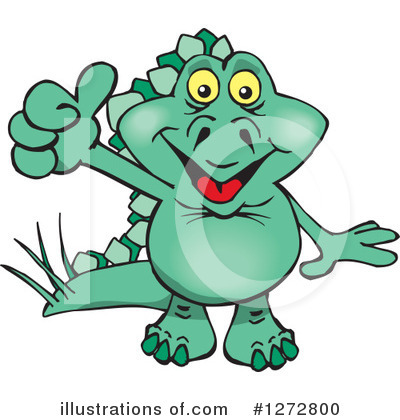 Royalty-Free (RF) Dinosaur Clipart Illustration by Dennis Holmes Designs - Stock Sample #1272800