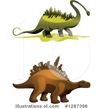 Royalty-Free (RF) Dinosaur Clipart Illustration by Vector Tradition SM - Stock Sample #1287396