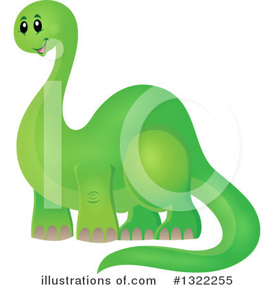 Royalty-Free (RF) Dinosaur Clipart Illustration by visekart - Stock Sample #1322255