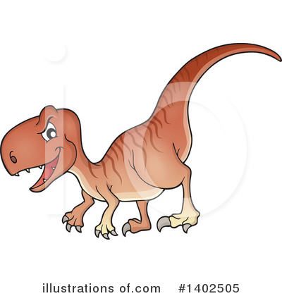 Royalty-Free (RF) Dinosaur Clipart Illustration by visekart - Stock Sample #1402505