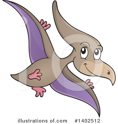 Royalty-Free (RF) Dinosaur Clipart Illustration by visekart - Stock Sample #1402512