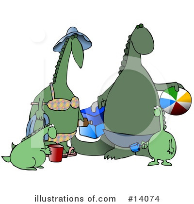 Royalty-Free (RF) Dinosaur Clipart Illustration by djart - Stock Sample #14074