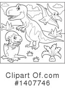 Dinosaur Clipart #1407746 by visekart