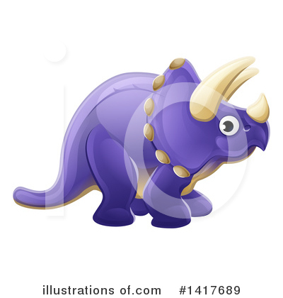 Royalty-Free (RF) Dinosaur Clipart Illustration by AtStockIllustration - Stock Sample #1417689
