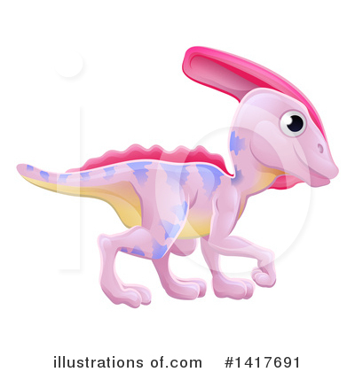 Royalty-Free (RF) Dinosaur Clipart Illustration by AtStockIllustration - Stock Sample #1417691