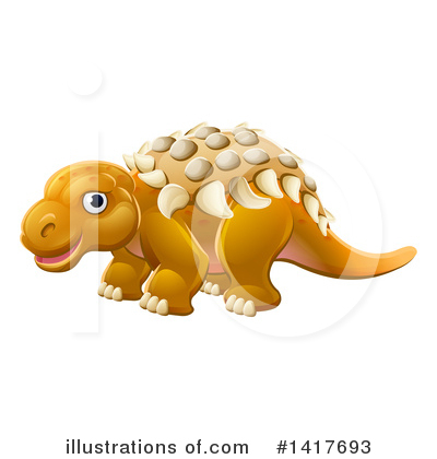 Dinosaurs Clipart #1417693 by AtStockIllustration