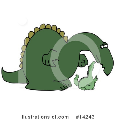 Royalty-Free (RF) Dinosaur Clipart Illustration by djart - Stock Sample #14243