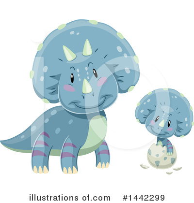 Triceratops Clipart #1442299 by BNP Design Studio