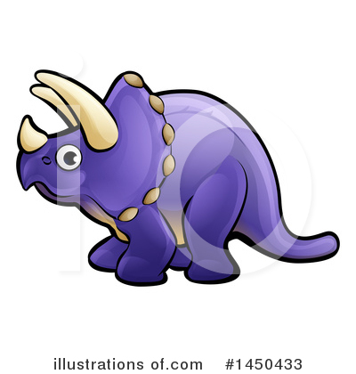 Triceratops Clipart #1450433 by AtStockIllustration