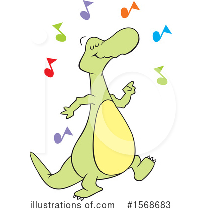 Royalty-Free (RF) Dinosaur Clipart Illustration by Johnny Sajem - Stock Sample #1568683