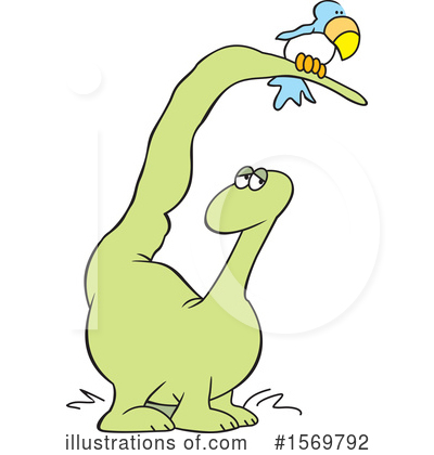 Royalty-Free (RF) Dinosaur Clipart Illustration by Johnny Sajem - Stock Sample #1569792