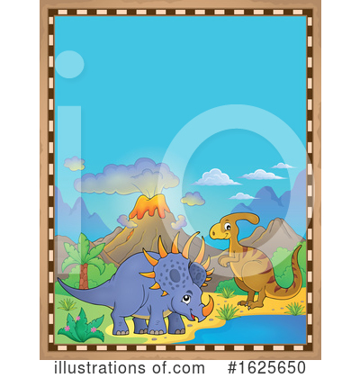 Royalty-Free (RF) Dinosaur Clipart Illustration by visekart - Stock Sample #1625650