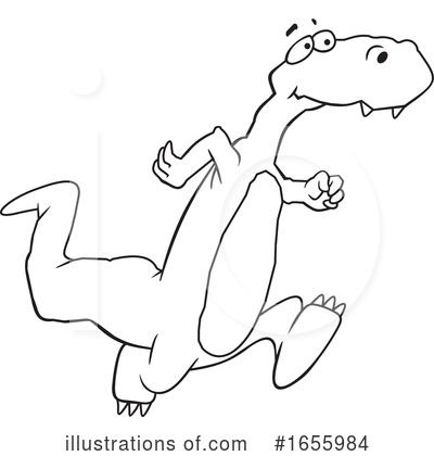 Royalty-Free (RF) Dinosaur Clipart Illustration by Johnny Sajem - Stock Sample #1655984