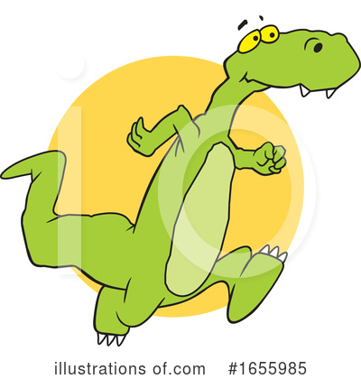 Royalty-Free (RF) Dinosaur Clipart Illustration by Johnny Sajem - Stock Sample #1655985