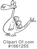 Dinosaur Clipart #1661255 by toonaday