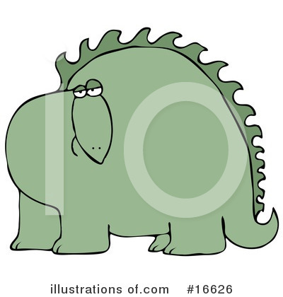 Royalty-Free (RF) Dinosaur Clipart Illustration by djart - Stock Sample #16626