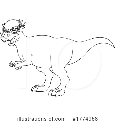 Royalty-Free (RF) Dinosaur Clipart Illustration by Hit Toon - Stock Sample #1774968