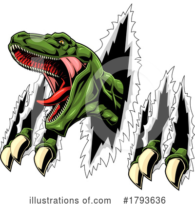 Trex Clipart #1793636 by Hit Toon