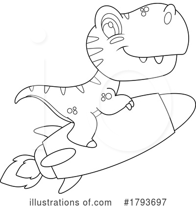 Royalty-Free (RF) Dinosaur Clipart Illustration by Hit Toon - Stock Sample #1793697