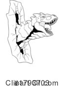 Dinosaur Clipart #1793703 by Hit Toon